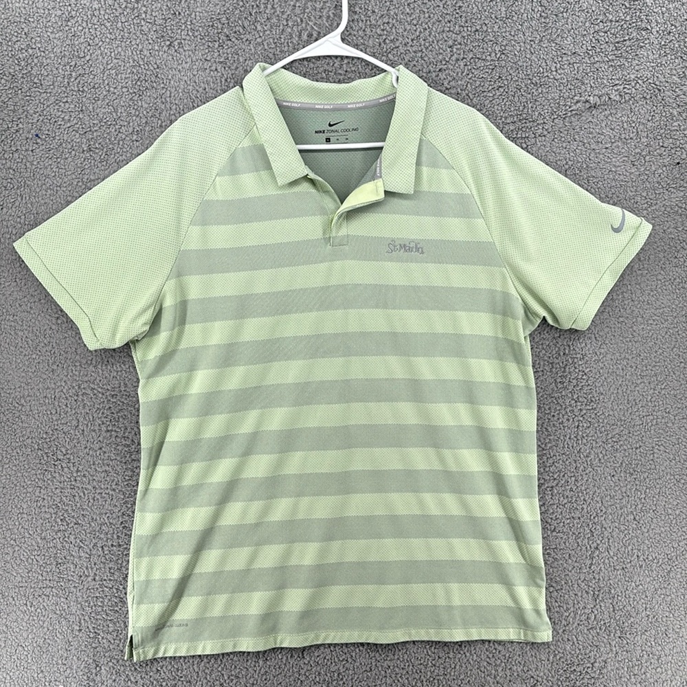 Nike‎ Zonal Cooling Green St. Marla Golf Polo Men’s Sz XL